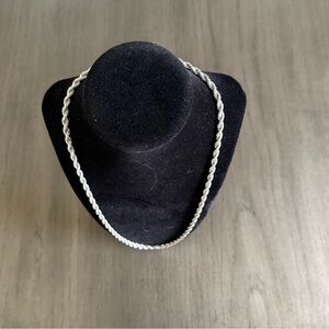 Silver Plated Rope Chain